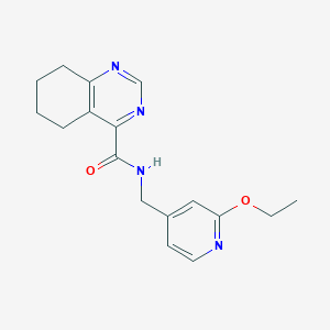 molecular formula C17H20N4O2 B3008909 N-[(2-Ethoxypyridin-4-yl)methyl]-5,6,7,8-tetrahydroquinazoline-4-carboxamide CAS No. 2415512-59-1