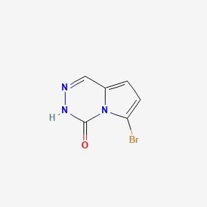 molecular formula C6H4BrN3O B3008911 6-Bromopyrrolo[1,2-d][1,2,4]triazin-4(3H)-one CAS No. 75841-27-9