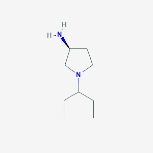 molecular formula C9H20N2 B3008921 (S)-1-(Pentan-3-yl)pyrrolidin-3-amine CAS No. 1286208-32-9