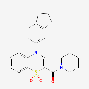 molecular formula C23H24N2O3S B3008923 N-(4-methylpyridin-2-yl)-2-(4-quinoxalin-2-ylphenoxy)propanamide CAS No. 1226459-79-5