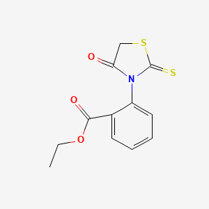 2-(4-Oxo-2-thiOxothiazolidin-3-yl)-benzoic acid ethyl ester