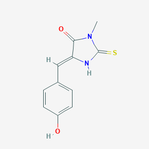 molecular formula C11H10N2O2S B300893 (5Z)-5-(4-hydroxybenzylidene)-3-methyl-2-thioxoimidazolidin-4-one 
