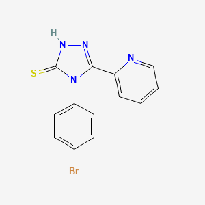 4-(4-bromophenyl)-5-(pyridin-2-yl)-4H-1,2,4-triazole-3-thiol