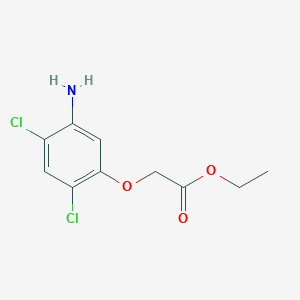 molecular formula C10H11Cl2NO3 B3008935 2-(5-氨基-2,4-二氯苯氧基)乙酸乙酯 CAS No. 338960-27-3