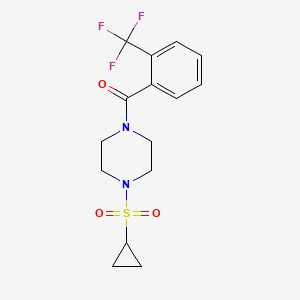 (4-(Cyclopropylsulfonyl)piperazin-1-yl)(2-(trifluoromethyl)phenyl)methanone