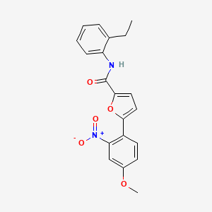molecular formula C20H18N2O5 B3008938 N-(2-ethylphenyl)-5-(4-methoxy-2-nitrophenyl)furan-2-carboxamide CAS No. 890645-41-7