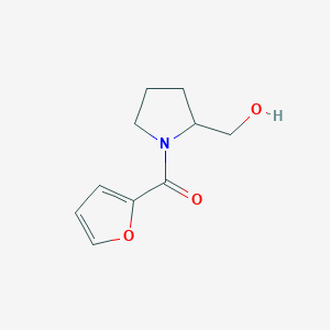 molecular formula C10H13NO3 B3008943 Furan-2-yl-[2-(hydroxymethyl)pyrrolidin-1-yl]methanone CAS No. 1176673-60-1