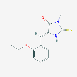 molecular formula C13H14N2O2S B300895 5-(2-Ethoxybenzylidene)-3-methyl-2-thioxo-4-imidazolidinone 