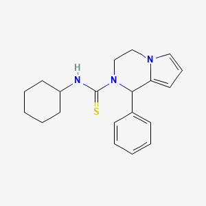 N-cyclohexyl-1-phenyl-3,4-dihydropyrrolo[1,2-a]pyrazine-2(1H)-carbothioamide