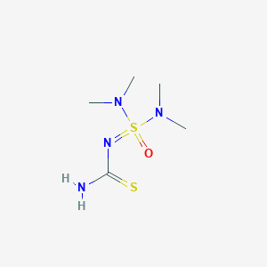 molecular formula C5H14N4OS2 B3008967 [双(二甲氨基)-氧代-lambda6-硫代亚胺基]硫脲 CAS No. 2305949-24-8