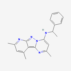 2,8,10-trimethyl-N-(1-phenylethyl)pyrido[2',3':3,4]pyrazolo[1,5-a]pyrimidin-4-amine