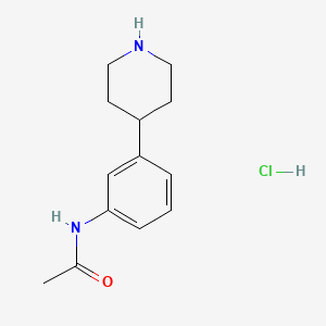 molecular formula C13H19ClN2O B3008974 4-(3-Acetylaminophenyl)piperidine hydrochloride CAS No. 486430-92-6