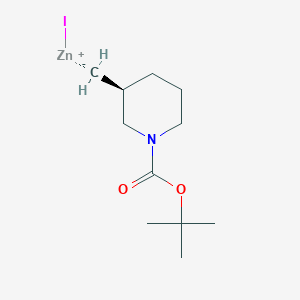 molecular formula C11H20INO2Zn B3008983 [(3S)-1-tert-Butoxycarbonyl-3-piperidyl]methylzinc iodide solution CAS No. 2135683-35-9