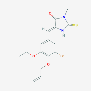5-[4-(Allyloxy)-3-bromo-5-ethoxybenzylidene]-3-methyl-2-thioxo-4-imidazolidinone