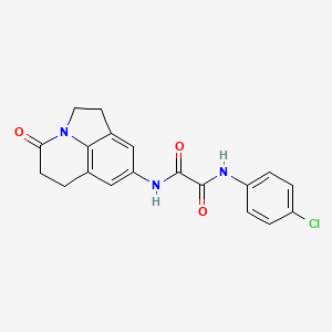 N1-(4-chlorophenyl)-N2-(4-oxo-2,4,5,6-tetrahydro-1H-pyrrolo[3,2,1-ij]quinolin-8-yl)oxalamide