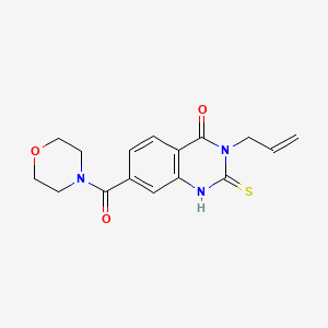 7-(morpholine-4-carbonyl)-3-prop-2-enyl-2-sulfanylidene-1H-quinazolin-4-one