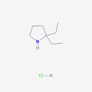 molecular formula C8H18ClN B3009019 2,2-二乙基吡咯烷盐酸盐 CAS No. 2094929-02-7