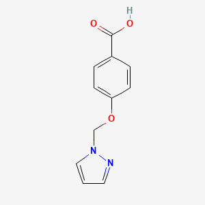 molecular formula C11H10N2O3 B3009020 4-(1H-pyrazol-1-ylmethoxy)benzoic acid CAS No. 1006473-73-9