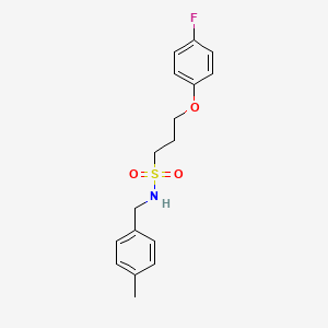 3-(4-fluorophenoxy)-N-(4-methylbenzyl)propane-1-sulfonamide