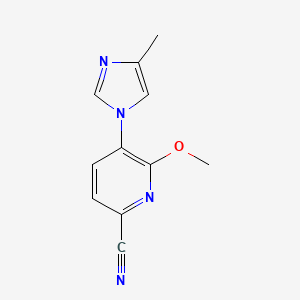 6-Methoxy-5-(4-methyl-1H-imidazol-1-yl)picolinonitrile