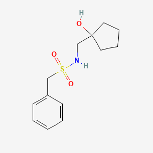 molecular formula C13H19NO3S B3009052 N-((1-羟基环戊基)甲基)-1-苯甲磺酰胺 CAS No. 1216769-00-4
