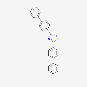 molecular formula C28H21NS B3009060 4-(4-联苯基)-2-(4'-甲基-4-联苯基)噻唑 CAS No. 1347815-04-6