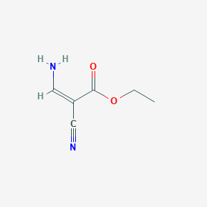 molecular formula C6H8N2O2 B3009063 ethyl (2Z)-3-amino-2-cyanoprop-2-enoate CAS No. 67710-34-3