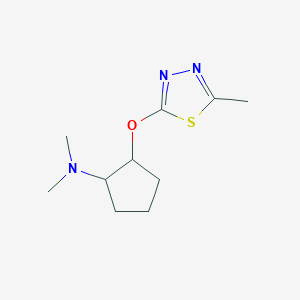 N,N-dimethyl-2-[(5-methyl-1,3,4-thiadiazol-2-yl)oxy]cyclopentan-1-amine