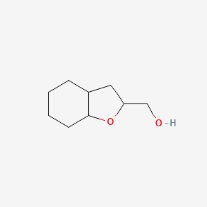 molecular formula C9H16O2 B3009068 2,3,3a,4,5,6,7,7a-Octahydro-1-benzofuran-2-ylmethanol CAS No. 1820650-97-2