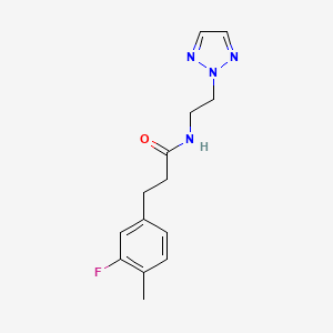 N-(2-(2H-1,2,3-triazol-2-yl)ethyl)-3-(3-fluoro-4-methylphenyl)propanamide