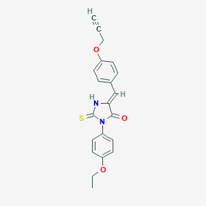 molecular formula C21H18N2O3S B300908 3-(4-Ethoxyphenyl)-5-[4-(2-propynyloxy)benzylidene]-2-thioxo-4-imidazolidinone 