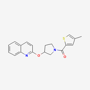 (4-Methylthiophen-2-yl)(3-(quinolin-2-yloxy)pyrrolidin-1-yl)methanone