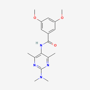 N-(2-(dimethylamino)-4,6-dimethylpyrimidin-5-yl)-3,5-dimethoxybenzamide
