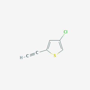 molecular formula C6H3ClS B3009094 4-氯-2-乙炔基噻吩 CAS No. 1566230-66-7