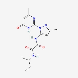 N1-(sec-butyl)-N2-(3-methyl-1-(4-methyl-6-oxo-1,6-dihydropyrimidin-2-yl)-1H-pyrazol-5-yl)oxalamide