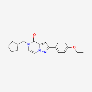 5-(Cyclopentylmethyl)-2-(4-ethoxyphenyl)pyrazolo[1,5-a]pyrazin-4-one