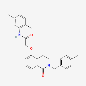 N-(2,5-dimethylphenyl)-2-((2-(4-methylbenzyl)-1-oxo-1,2,3,4-tetrahydroisoquinolin-5-yl)oxy)acetamide