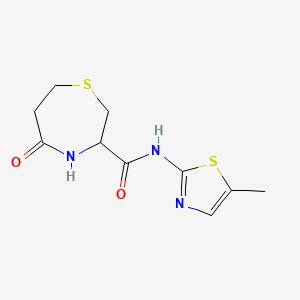 N-(5-methylthiazol-2-yl)-5-oxo-1,4-thiazepane-3-carboxamide