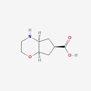 (4As,6R,7aR)-2,3,4,4a,5,6,7,7a-octahydrocyclopenta[b][1,4]oxazine-6-carboxylic acid