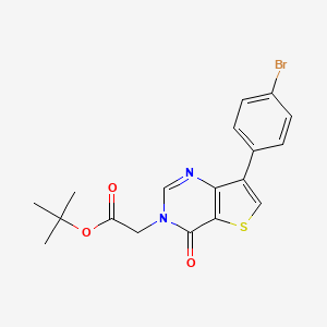 tert-butyl [7-(4-bromophenyl)-4-oxothieno[3,2-d]pyrimidin-3(4H)-yl]acetate