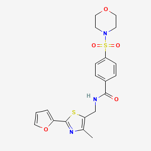 N-((2-(furan-2-yl)-4-methylthiazol-5-yl)methyl)-4-(morpholinosulfonyl)benzamide