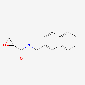 molecular formula C15H15NO2 B3009156 N-Methyl-N-(naphthalen-2-ylmethyl)oxirane-2-carboxamide CAS No. 2411287-88-0