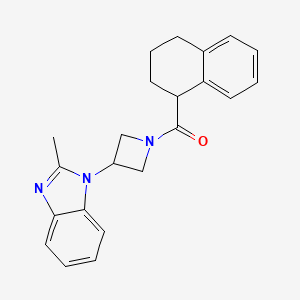 [3-(2-Methylbenzimidazol-1-yl)azetidin-1-yl]-(1,2,3,4-tetrahydronaphthalen-1-yl)methanone