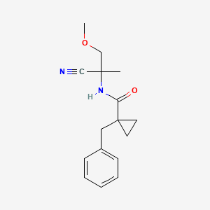 molecular formula C16H20N2O2 B3009167 1-benzyl-N-(1-cyano-2-methoxy-1-methylethyl)cyclopropane-1-carboxamide CAS No. 1797205-18-5