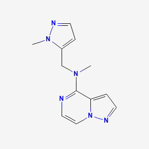 N-methyl-N-((1-methyl-1H-pyrazol-5-yl)methyl)pyrazolo[1,5-a]pyrazin-4-amine