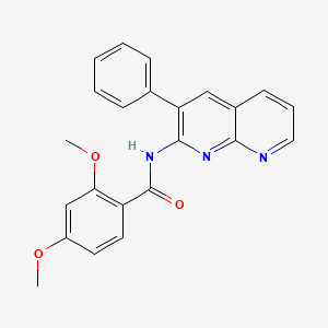 molecular formula C23H19N3O3 B3009177 2,4-dimethoxy-N-(3-phenyl-1,8-naphthyridin-2-yl)benzamide CAS No. 1021106-17-1