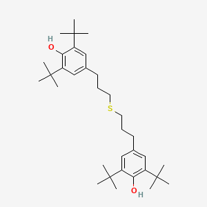 molecular formula C34H54O2S B3009206 2,6-Ditert-butyl-4-[3-[3-(3,5-ditert-butyl-4-hydroxyphenyl)propylsulfanyl]propyl]phenol CAS No. 111393-32-9
