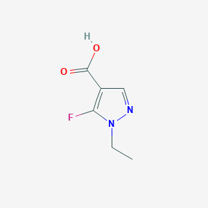 molecular formula C6H7FN2O2 B3009209 1-Ethyl-5-fluoro-1H-pyrazole-4-carboxylic acid CAS No. 1429418-92-7