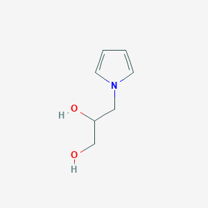 molecular formula C7H11NO2 B3009210 3-(1H-pyrrol-1-yl)propane-1,2-diol CAS No. 96625-77-3