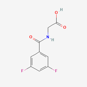 molecular formula C9H7F2NO3 B3009211 2-[(3,5-Difluorophenyl)formamido]acetic acid CAS No. 923691-92-3